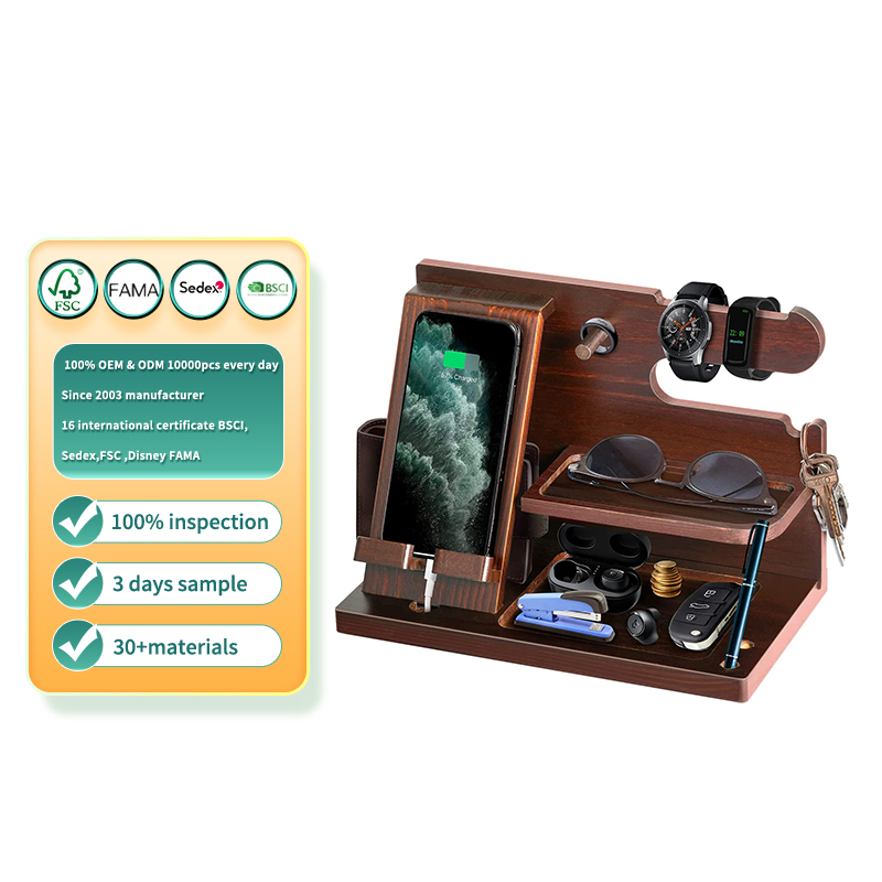 Деревянный держатель для телефона