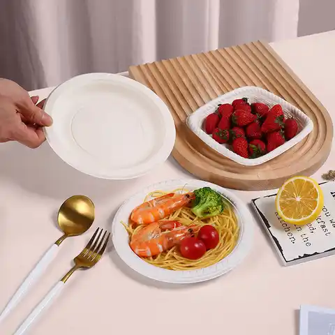 Ecoware Plates, Eco Ware Dishes, Bagasse Plate Packaging