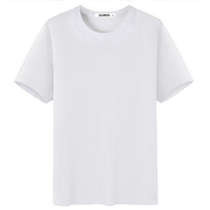 Precio de fábrica 2023, camisetas lisas para hombre, camiseta informal con estampado de logotipo personalizado, camiseta pura lisa en blanco de gran tamaño - Product Image 6