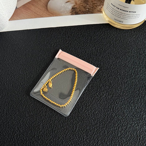 Sac à fermeture éclair personnalisé avec logo, givré, anti-poussière, étanche et indéchirable, pour bijoux (boucles d'oreilles, bagues, colliers) - Product Image 4