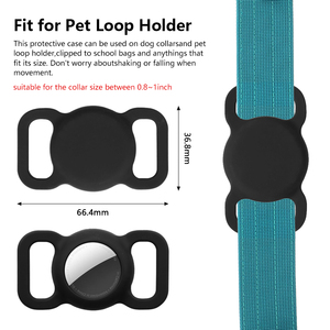 Funda de Rastreador Impermeable, Soporte para <span class=keywords><strong>Collar</strong></span> de Perro, Protector Antipérdida, GPS, Rastreador de Perro, Funda de Silicona para Airtag, <span class=keywords><strong>Collar</strong></span> de Perro Mascota - Product Image 2