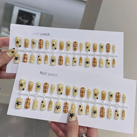 Ongles à presser tendance, mignons et réutilisables pour femmes et filles, lot de 30 pièces pour la beauté des ongles YO-142