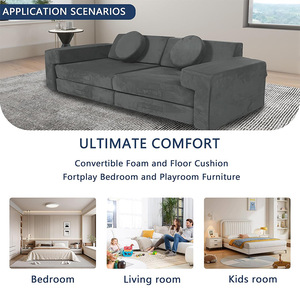 Conjunto de sofá de espuma DIY educativo para niños, diseño moderno para muebles de sala de juegos infantiles - Product Image 4