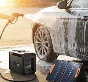 SUPER Portable Power Station 1000W/2000W <b>Solar</b> <b>Generator</b> for Outdoor Camping & RV Home Emergency Off-Grid Living - Product Image 2