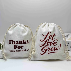 Bolsas de Cordón Personalizadas al por Mayor, Ecológicas, de Algodón Orgánico Reciclable, para Empaque de Regalos de Anillos y Aretes, con Logotipo Personalizado - Product Image 3