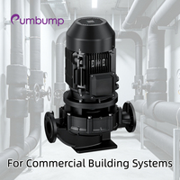 Pompe centrifuge verticale en ligne GDX, pompe à eau commerciale, pompe à eau pour hôtel, immeuble de bureaux, système de circulation d'eau, faible niveau sonore