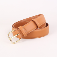 Ceinture décontractée en cuir PU pour femme avec boucle en fer, design tendance et très demandée