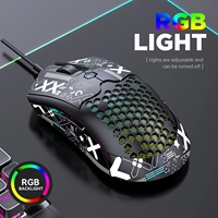 M5 Mouse berkabel 7-Key RGB cahaya PAW3325 6-Gear 12000DPI 1000HZ 200IPS 20G Esports Game kantor hadiah periferal komputer pria