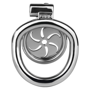 Dispositif de chasteté masculin en métal de conception moulin à vent, cage de chasteté réglable en acier inoxydable, cage de chasteté BDSM pour hommes, cage à verrouillage pour jeux de rôle - Product Image 3