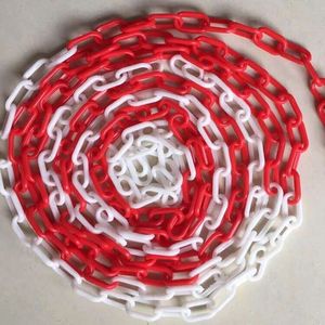 Chaîne de sécurité d'avertissement de trafic jaune <span class=keywords><strong>et</strong></span> noir 6mm 8mm 10mmplastic pour la sécurité routière - Product Image 6