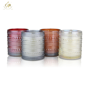 Candela Profumata in Paraffina in Barattolo di Vetro Rotondo, Fatta a Mano per Decorazione Casa, Uso Festivo e Matrimoniale, per Interni - Product Image 3