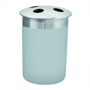 Porte-brosse à dents en acier inoxydable à usage quotidien avec rangement pour rasoir de dentifrice en métal gris pour salle de bain - Product Image 1