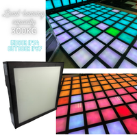 Dalles de jeu interactives à LED RGB pour sol de danse, à usage extérieur IP67, avec capteur de gravité et contrôle par PC, pour centres commerciaux et parcs à thème, idéales pour la famille