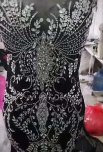 2023 Иллюзия полная Кружевная аппликация Хрустальное Бисероплетение рукава кепки часовник шлейф официальное Африканское арабское очаровательное свадебное платье русалки - Product Image 5