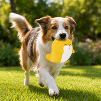 Jouet couineur pour chien en latex naturel, jouet à mâcher pour chien en forme d'ananas et de léopard, jouet de dentition doux pour chiots et chiens de petite et moyenne taille