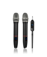 Microphone sans fil Aidi le plus vendu, double micro pour scène, performance vocale, karaoké, microphone portable en métal, excellente qualité sonore