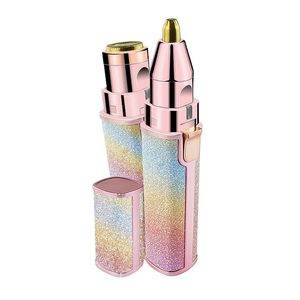 <span class=keywords><strong>Tondeuse</strong></span> à sourcils et rasoir USB 2-en-1 indolore pour l'épilation des zones intimes féminines, étanche IPX3, à ressort, version anglaise - Product Image 6