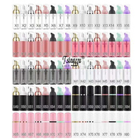 Kit de Shampooing Cils en Gros 30ml 60ml 100ml Rose, Ensemble Bouteilles de Shampooing Cils avec Votre Logo, Produit Personnalisé
