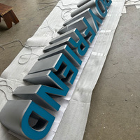 Lettres en relief éclairées par LED personnalisées, enseigne lumineuse 3D pour boutique de mode