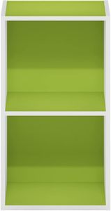 Moderna librería de madera <span class=keywords><strong>verde</strong></span> de 5 cubos, muebles de sala de estar con estilo de panel para uso doméstico - Product Image 5