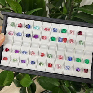 Zafiro Sintético Goldleaf Hot Square Princess Cut, Zafiro Cultivado en Laboratorio, Azul, Rojo, Amarillo, Rubí, Corindón Multicolor para Joyería - Product Image 5