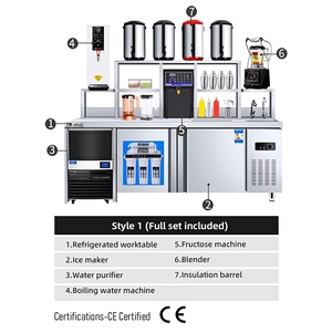 Bancone Bar Personalizzabile per Bubble Tea Commerciale, Set Completo di Macchine per Boba Tea, Adatto per Negozi di Tè al Latte e Caffetterie - Product Image 4