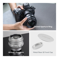 Objectif à focale fixe TTArtisan 75mm F1.5 plein format avec bokeh tourbillonnant, monture M42 compatible avec les appareils photo Fuji Lumix