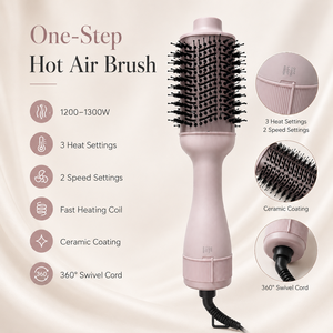 <span class=keywords><strong>Brosse</strong></span> à air chaud 3 températures 2 vitesses, <span class=keywords><strong>brosse</strong></span> coiffante en céramique avec commande <span class=keywords><strong>rotative</strong></span>, <span class=keywords><strong>brosse</strong></span> sèche-<span class=keywords><strong>cheveux</strong></span> pivotante à 360° - Product Image 5