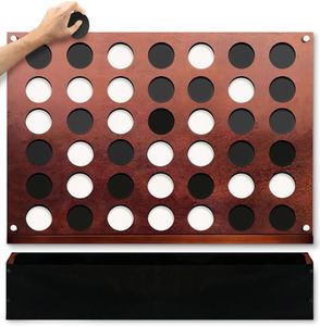 Mur Monté En Bois Géant 4 dans une Rangée Chambre Umbo Taille Avec Pièces Pièces Jeux Muraux Décoration Murale Accessoires de Jeu pour Enfants et Adultes - Product Image 1