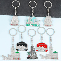 Vente en gros de souvenirs touristiques populaires de style marocain, cadeaux, porte-clés en métal, sacs à dos et pendentifs pour le commerce extérieur