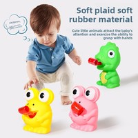 Jouet Squishy Grenouille Dinosaure à Langue Extensible, Style TikTok, Son Couineur, Anti-Stress à Remontée Lente, Poupée de Décompression à Presser, Cadeau