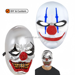 Hongliang New Spirit Halloween Effrayant Masque De Clown Visage Complet w Rouge Creepy Dents Horreur Joker Party Masque Fabricant - Product Image 5