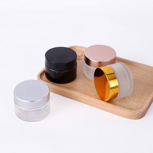 En stock – Pot en verre rond vide avec couvercle, transparent, dépoli ou mat, pour cosmétiques, 20g, 30g, 50g, 100g - Product Image 5