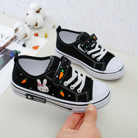 Chaussures en toile à imprimé animal pour filles, respirantes, confortables, mode automne, baskets décontractées de princesse, semelle extérieure en caoutchouc souple et antidérapante