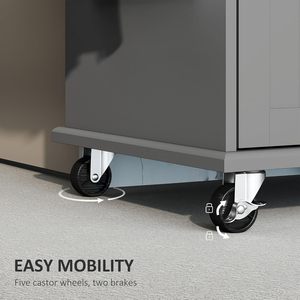 Cross-border movable <b>kitchen</b> island with wheels, simple and stylish design, large-capacity sideboard - Product Image 2