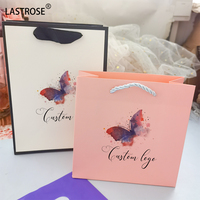 Embalaje de pestañas bolsa de pestañas Linda bolsa de logotipo privado con asa Paquete de pestañas de visón bolsas de pestañas