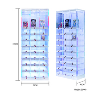 Machine à griffes commerciale 4 joueurs, modèle très demandé, avec armoire à grille, système de double verrouillage et présentoir de cadeaux multicouche haut de gamme