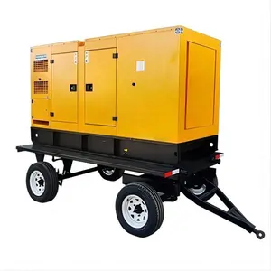DOOSAN DAEWOO set generator diesel 60KW ~ 650 kW 300kW, generator senyap untuk pemakaian rumah, portal, set generator diesel