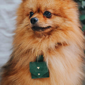 Factory wholesale <b>dog</b> neck ring pouch, romantic wedding ring storage bag, small pouch for storing <b>dog</b> wedding rings. - Product Image 1