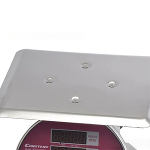 Balance électronique à plateforme plate Veidt 60 kg pour légumes et fruits, affichage LED double face, acier inoxydable 14192-4036F - Product Image 5