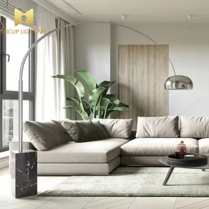 <span class=keywords><strong>Lampada</strong></span> <span class=keywords><strong>da</strong></span> <span class=keywords><strong>Terra</strong></span> ad <span class=keywords><strong>Arco</strong></span> Stile Nordico Moderno con Base in Marmo per Soggiorno e Hotel - Product Image 4
