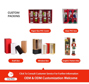 Cascanueces <span class=keywords><strong>de</strong></span> Madera Hechos a Mano <span class=keywords><strong>de</strong></span> 30 cm (12 Pulgadas), Colección <span class=keywords><strong>de</strong></span> Cascanueces Tradicionales <span class=keywords><strong>de</strong></span> Soldado <span class=keywords><strong>Rey</strong></span> para Decoración Navideña Festiva - Product Image 4