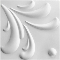 NAYA PVC géométrique 50*50cm Panneau mural 3D gaufré Panneau mural blanc mat Installation facile Offre Spéciale prix d'usine