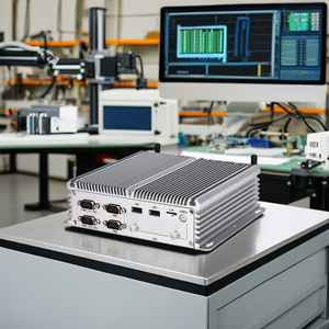 MeetNeng GW100 Mini PC Industrial Embebido I5-8265U Quad Lan Win 11 9-36V Amplio Rango de Voltaje Sin Ventilador Totalmente a Prueba de Polvo IA En Stock Industrial - Product Image 1