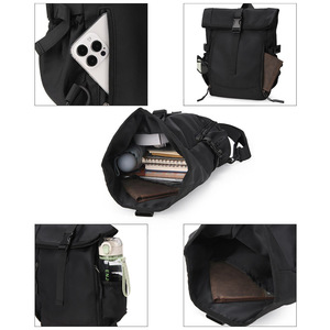 Rolltop homens Crossbody Sling <span class=keywords><strong>Bag</strong></span> impermeável Sling mochila peito - Product Image 5