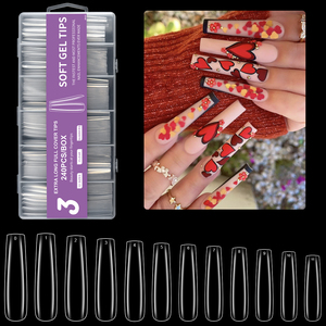 เล็บมือแบบกดติดเล็บอะคริลิค ABS แบบปรับแต่งได้สไตล์ฝรั่งเศส - Product Image 5