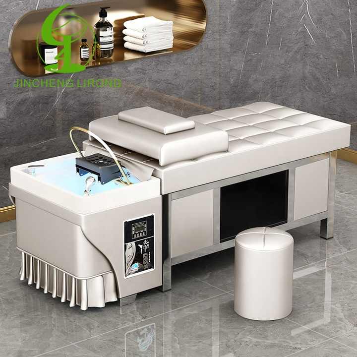 JINCHENG Multifunction Electric massage shampoo bed backwash unit salon