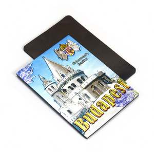 Luxury Custom Design Hungary Souvenir Gifts Magnet Shiny Budapest Souvenir Fridge Magnet - Product Image 1