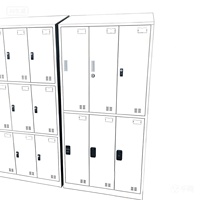 Armoire de rangement à 9 casiers en acier inoxydable 304 pour vestiaire, usine alimentaire, salle blanche, atelier GMP