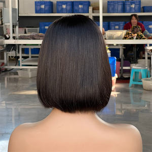 Nouvelle Perruque Bob Cheveux Humains Vierges Remy Ligne de Cheveux Lagos Vente en Gros Couleur Naturelle Perruque Frontale Complète 13x4 Dentelle HD Ligne de Cheveux Basse - Product Image 4